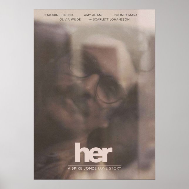 Póster Su historia de amor de Spike Jonze (Frente)