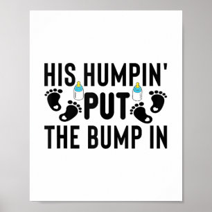 Póster Su Humpin Puso El Golpe En Invitación De Embarazo