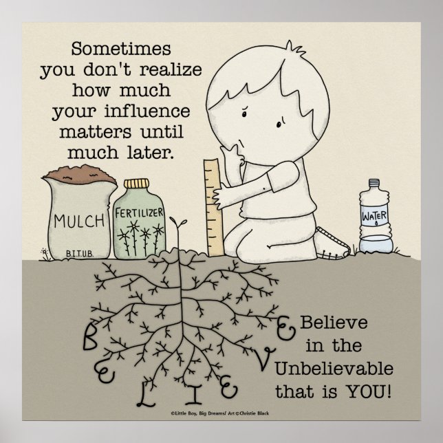 Póster Su influencia importa (Frente)