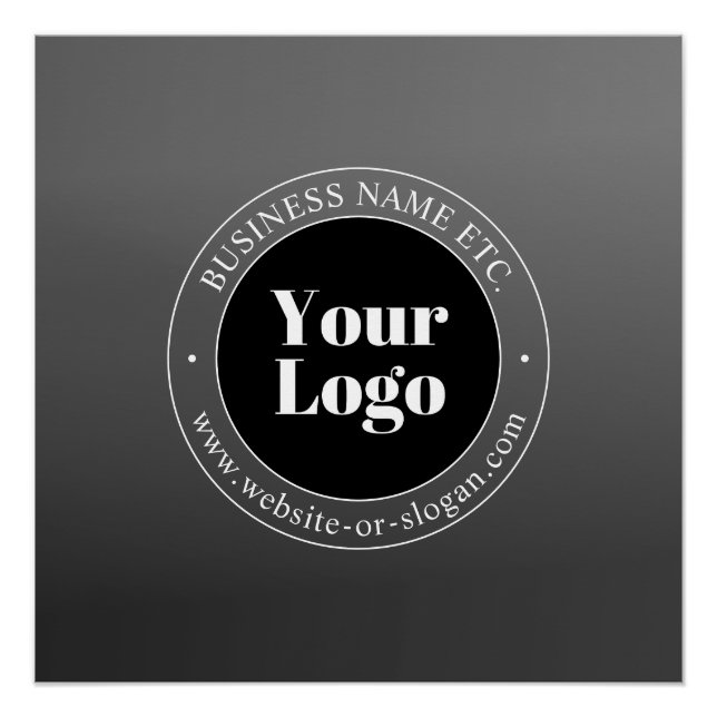 Póster Su logotipo comercial o diseño y texto editable (Anverso)