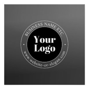 Póster Su logotipo o diseño de negocio y texto editable