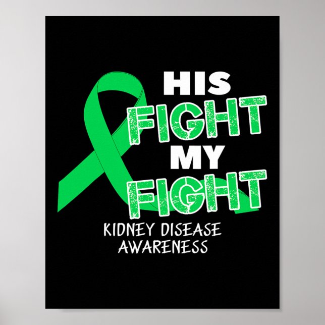 Póster Su Lucha Concienció Sobre Mi Enfermedad Renal (Frente)