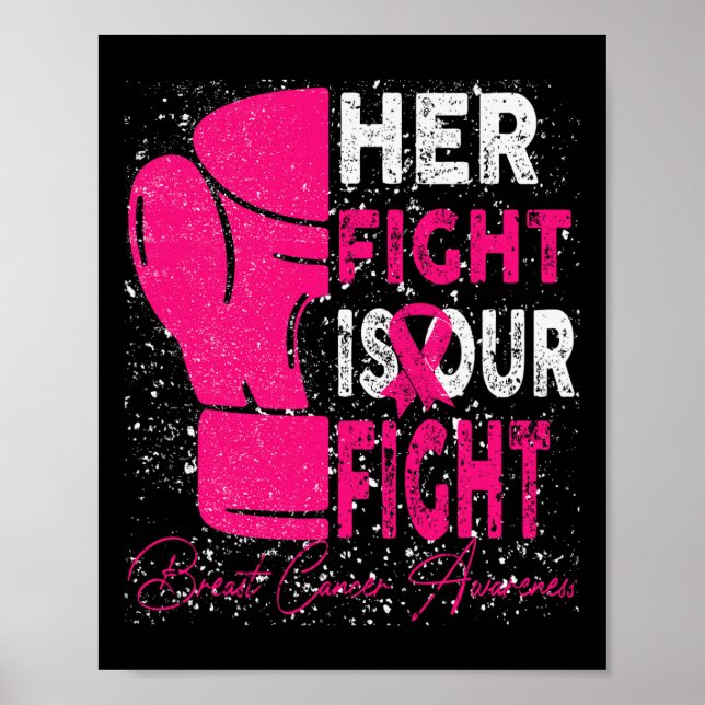 Póster Su lucha contra el cáncer de mama es nuestra lucha (Frente)