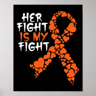 Póster Su Lucha Es Mi Apoyo A La Leucemia Para Conciencia
