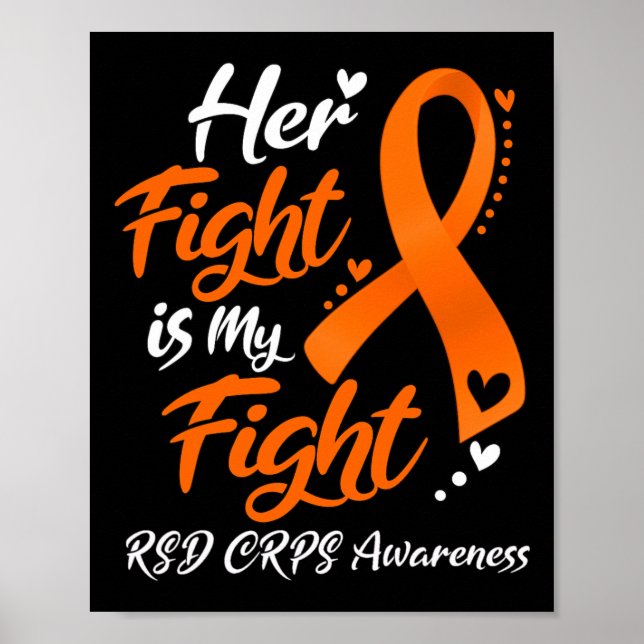 Póster Su Lucha Es Mi Cinta De Conciencia De Rsd Crps (Frente)