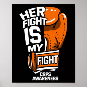 Póster Su Lucha Es Mi Conciencia De Crps Rsd Naranja Ri
