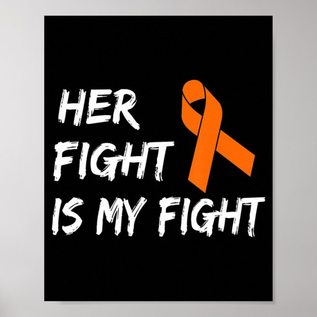 Póster Su Lucha Es Mi Conciencia De La Leucemia En La Luc (Frente)