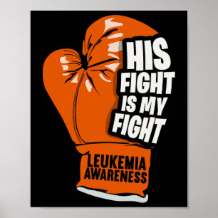 Póster Su Lucha Es Mi Conciencia De La Leucemia En La Luc