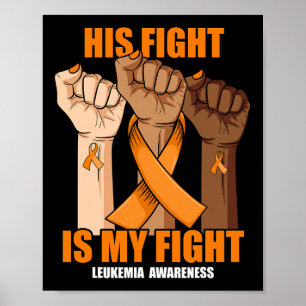 Póster Su Lucha Es Mi Conciencia De La Leucemia Mano De L