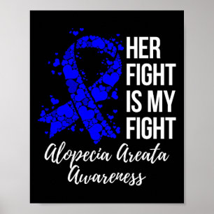 Póster Su Lucha Es Mi Lucha Alopecia Areata Conciencia