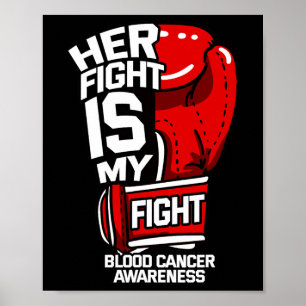 Póster Su lucha es mi lucha cáncer de sangre tumor líquid