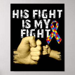 Póster Su lucha es mi lucha Conciencia del Autismo Lunes
