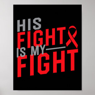 Póster Su lucha es mi lucha Conciencia del cáncer de sang