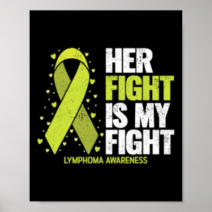 Póster Su lucha es mi lucha Conciencia sobre el cáncer de