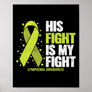 Póster Su lucha es mi lucha Conciencia sobre el cáncer de