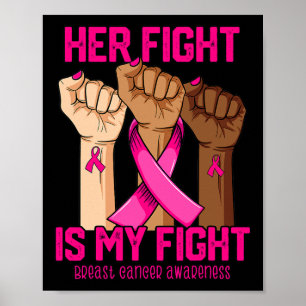 Póster Su Lucha Es Mi Lucha Concienciación Sobre El Cánce