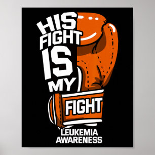 Póster Su Lucha Es Mi Lucha Concienciación Sobre Leucemia