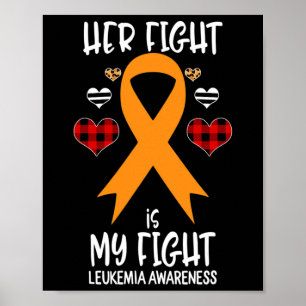 Póster Su Lucha Es Mi Lucha Concienciar A La Leucemia Rib