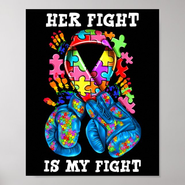 Póster Su Lucha Es Mi Lucha Concientización Sobre El Auti (Frente)