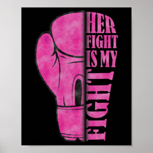 Póster Su lucha es mi lucha contra el cáncer de mama