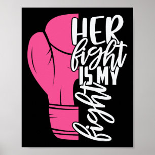 Póster Su lucha es mi lucha contra el cáncer de mama