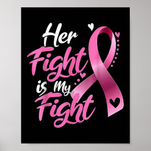 Póster Su lucha es mi lucha contra el cáncer de mama Conc
