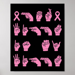 Póster Su Lucha Es Mi Lucha Contra El Cáncer De Mama En E