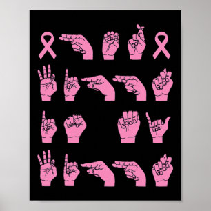 Póster Su Lucha Es Mi Lucha Contra El Cáncer De Mama En E