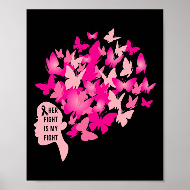 Póster Su lucha es mi lucha contra el cáncer de mama en G (Frente)