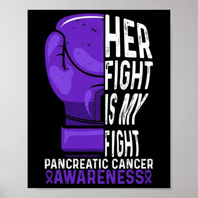 Póster Su lucha es mi lucha contra el cáncer de páncreas (Frente)