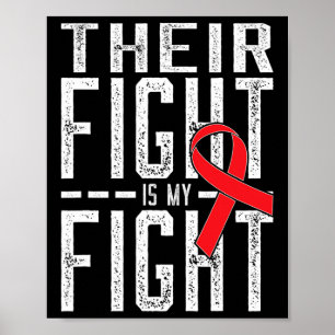 Póster Su lucha es mi lucha contra el cáncer de sangre