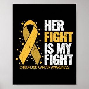 Póster Su lucha es mi lucha contra el cáncer infantil en