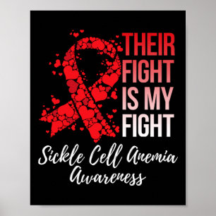 Póster Su Lucha Es Mi Lucha Contra La Anemia De Las Célul