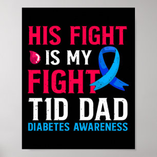 Póster Su Lucha Es Mi Lucha Contra La Diabetes T1d De Pap