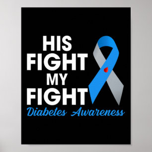 Póster Su lucha es mi lucha contra la diabetes tipo 1 TD1
