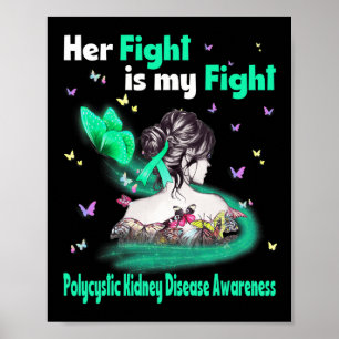 Póster Su Lucha Es Mi Lucha Contra La Enfermedad Polístic