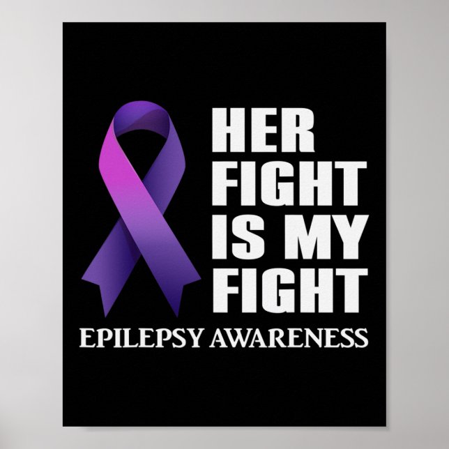 Póster Su lucha es mi lucha contra la epilepsia (Frente)