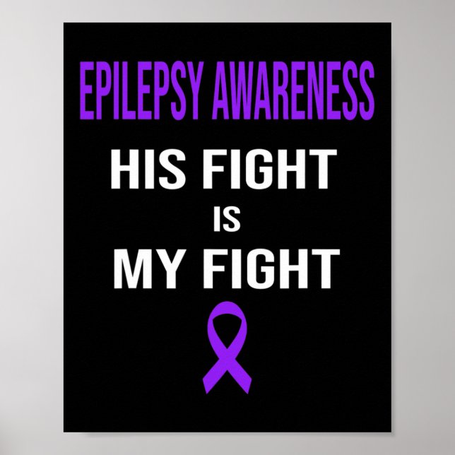 Póster Su lucha es mi lucha contra la epilepsia Concienci (Frente)