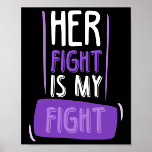 Póster Su Lucha Es Mi Lucha De Cáncer De Quimioterapia Pa