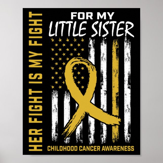 Póster Su lucha es mi lucha Hermana menor Canc de la infa (Frente)