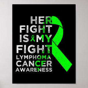 Póster Su lucha es mi lucha Linfoma Cáncer de Sangre Conc