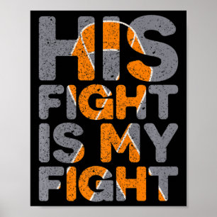 Póster Su Lucha Es Mi Lucha Por El Apoyo A La Esclerosis