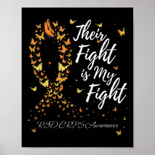 Póster Su Lucha Es Mi Lucha Por La Conciencia De Rsd Crps