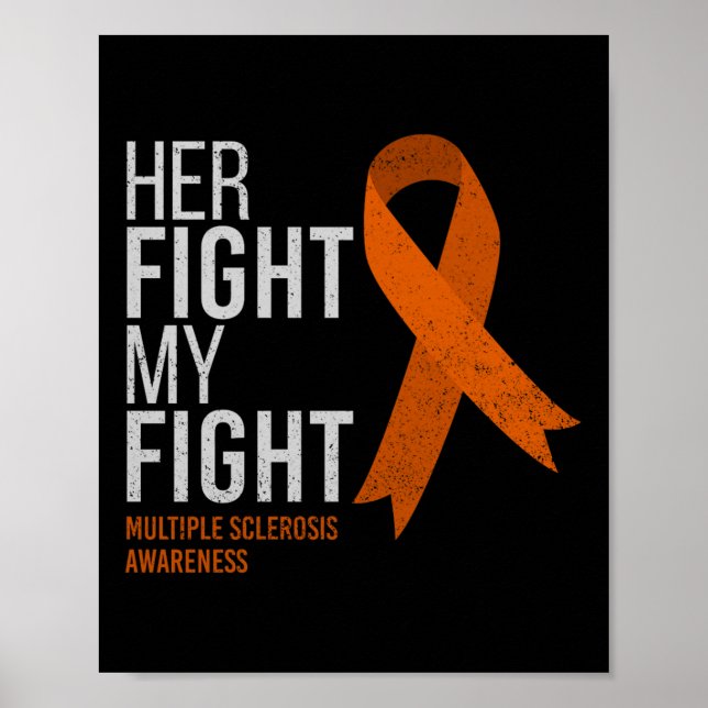 Póster Su Lucha Es Mi Lucha Por La Esclerosis Múltiple Se (Frente)