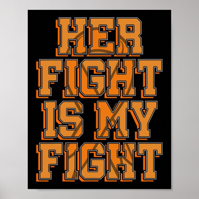 Póster Su Lucha Es Mi Naranja De Conciencia Rsd Ri (Frente)
