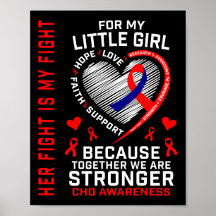 Póster Su Lucha Es Mi Pelea Niña Hija Chd Hea