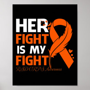 Póster Su Lucha Es Mi Pelea Rsd Crps Feather