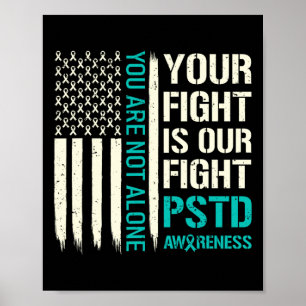 Póster Su Lucha Es Nuestra Lucha - Conciencia Del Ptsd