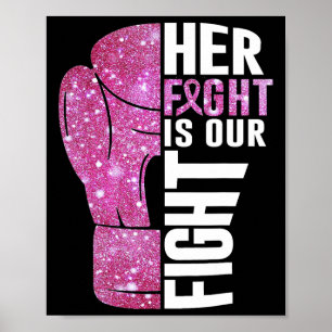 Póster Su Lucha Es Nuestra Lucha Contra El Cáncer De Mama