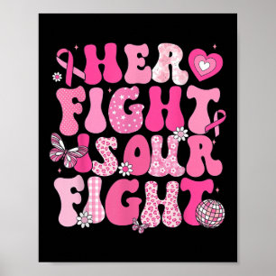 Póster Su lucha es nuestra lucha contra el cáncer de mama